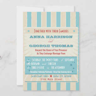 Convites Poster Rustic: Casamento Personalizado Vermelho, B