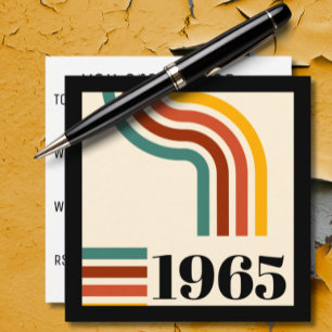 Convites poster vintage de faixa retrô 1965