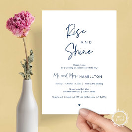 Convites Posto de casamento Brunch, Rise e Shine