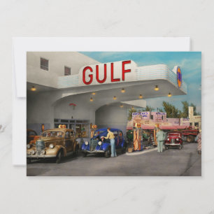 Convites Posto de gasolina - a grande viagem por estrada