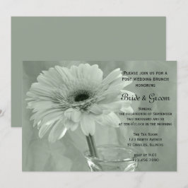 Convites Posto de margarida verde-tinada Casamento Brunch