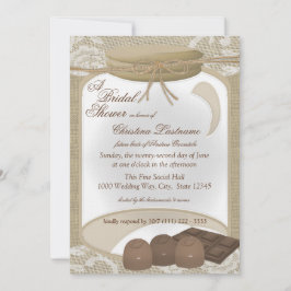 Convites Pote de doces e Chá de panela de Chocolates