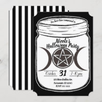 Pote de Pedra Lunar Mágica Mística Festa de Hallow