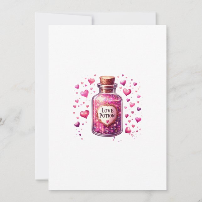 Convites potion love letter (Frente)