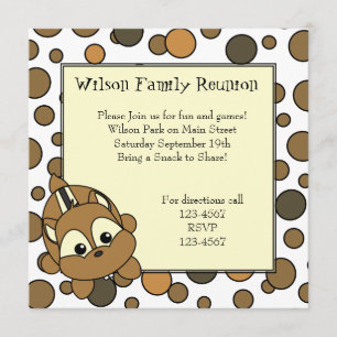 Convites Pouco Chipmunk Cutie