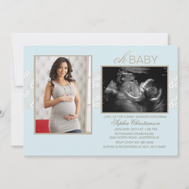 Convites Poucos sussurros azuis (Frente)