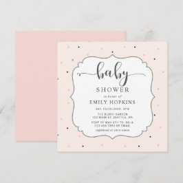 Convites Praça Chá de fraldas da Bolinhas de Pastel