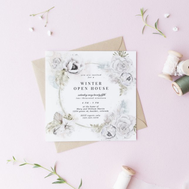 Convites Praça da Casa Aberta de Inverno Florais (Criador carregado)