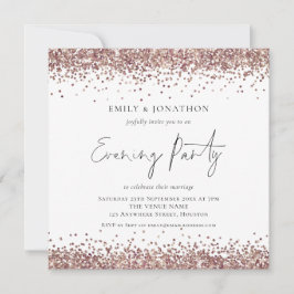 Convites Praça do Partido do Casamento da Noite de rosa Dou