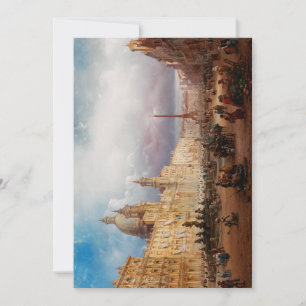 Convites Praça Navona Mercado Roma Década de 1850 Arte