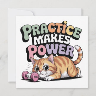 Convites Practice Makes Power