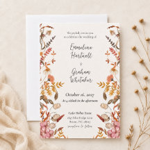 Prado Romântico de Outono Aquarela Flores Silvestr
