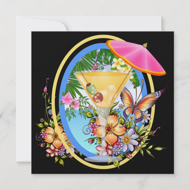 Convites Praia Paradisíaca (Frente)