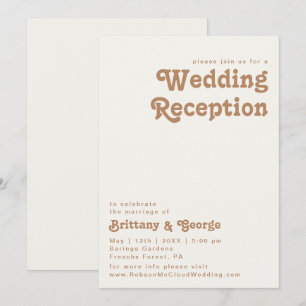 Convites Praia Retrô   Recepção de Casamento Marfim