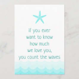 Convites Praia se quiser saber quanto sinal de 5 x 7"