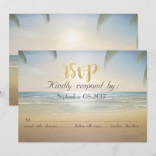 Convites Praia Sunset Palms RSVP