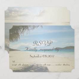 Convites Praia Tropical, Palmeira RSVP