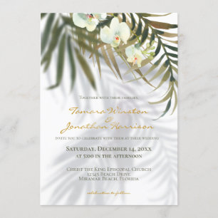 Convites Praia Tropical Trendy Greenery Tudo Em Um Casament