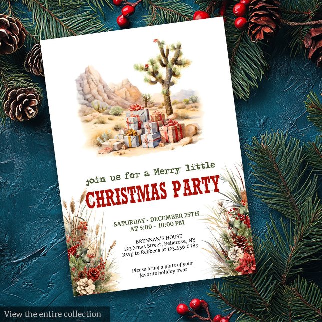 Convites Prairie Ranch Christmas Party Invitation (Prairie Ranch Christmas Party Invitation)