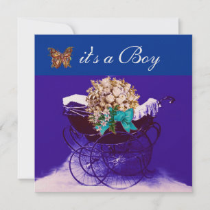 CONVITES PRAM VINTAGEM COM FLORES,CHÁ DE FRALDAS DE BORDAS