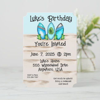 Convites Pranchas Surf Retro