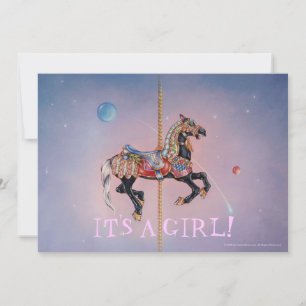 CONVITES PRANCING PONY CAROUSEL