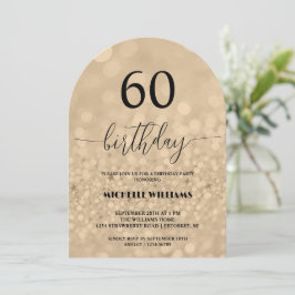 Convites Prata Dourado Glitter Caligrafia Aniversário