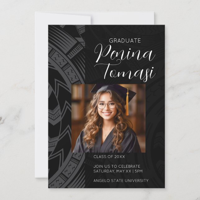 Convites Prata e preto (Frente)