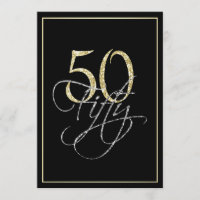 Prata Formal Preta e Festa de aniversário 50ª Dour