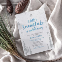 Prata Winter Wonderland, Boy Chá de fraldas/Sprink