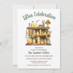 Convites Prateleira de Ervas Medicinais do Solstício de Ver