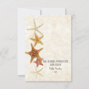 Convites Prateleiras tropicais Starfish Nautilus Summer
