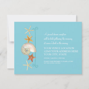 Convites Prateleiras tropicais Starfish Nautilus Summer
