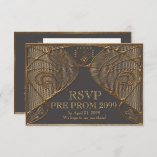 Convites PRE BAILE DE FORMATURA RSVP, grande Gatsby, ouro