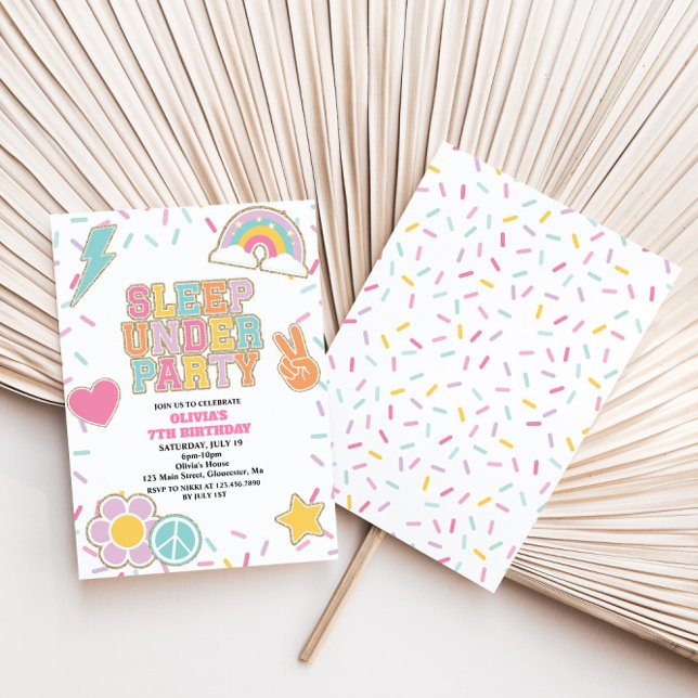 Convites Pré-Disquete Dormindo Sob Aniversário (Criador carregado)