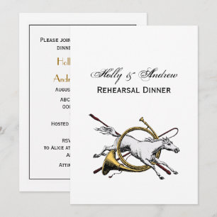 Convites Pré-Papoila Equestre Pulando Pela Cor Do Corno