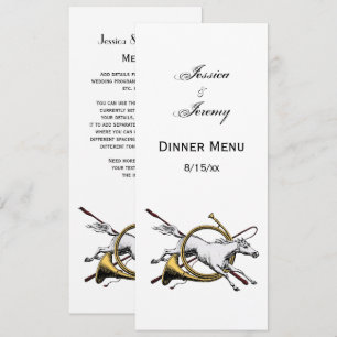 Convites Pré-Papoila Equestre Pulando Pela Cor Do Corno