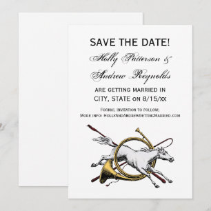 Convites Pré-Papoila Equestre Pulando Pela Cor Do Corno