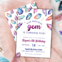 Precioso Gem Girls 5 Birthday Crystals