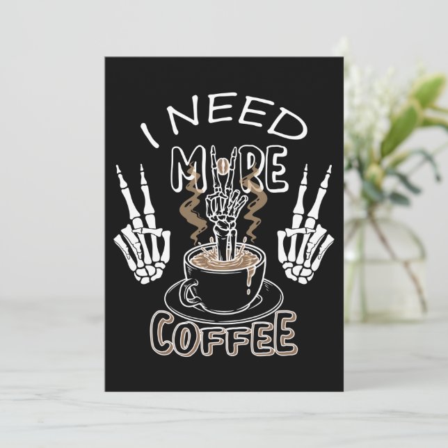 Convites Preciso de mais presentes para o halloween (Em pé/Frente)