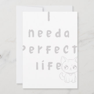 Convites Preciso de uma vida perfeita