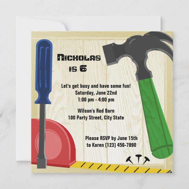 Convites Prédia de aniversário divertida (Frente)