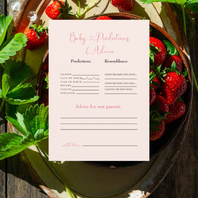 Convites Predições e conselhos para bebês embaçados (Criador carregado)