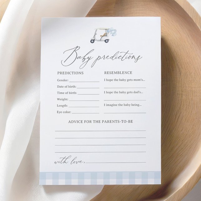 Convites Predições e conselhos sobre Chás de fraldas de Gol (Criador carregado)