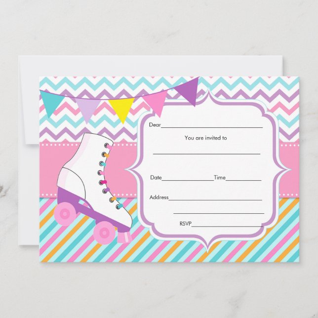 Convites Preencher vazios de patinação do cilindro de convi (Frente)