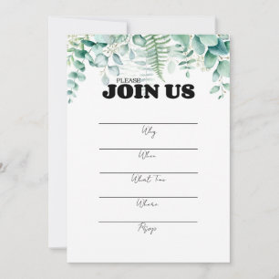 Convites Preenchimento Manuscrito Na Tipografia Preta Multi