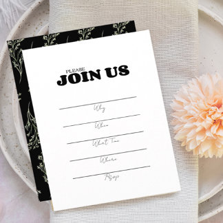 Convites Preenchimento Multi Propósito Botânico