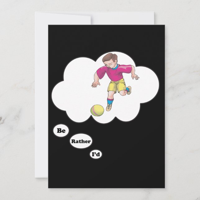 Convites preferencialmente estaria jogando Kickball (Frente)