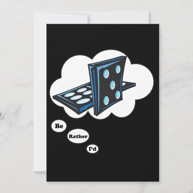 Convites preferencialmente jogar Dominos 2 (Frente)