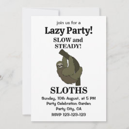 Convites Preguiça Preguiças Lento E Constante Preguiça Dive